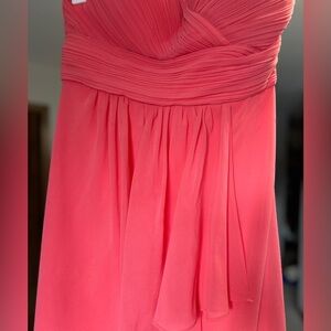 Coral bridesmaids dress